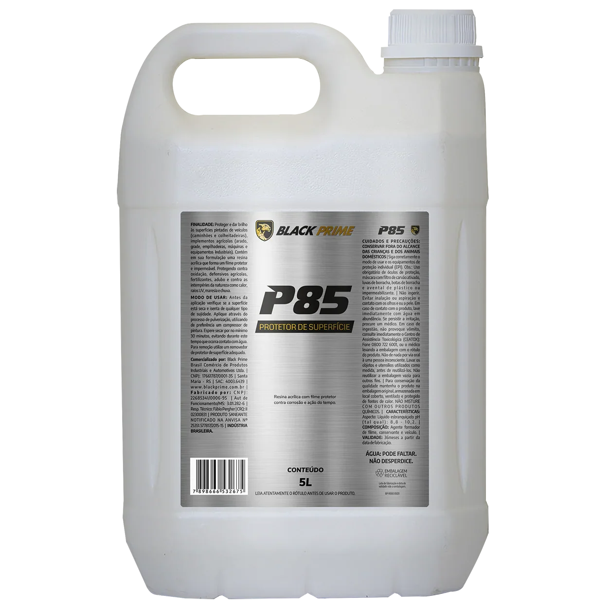 Protector de Superficies P85 Black Prime 5L