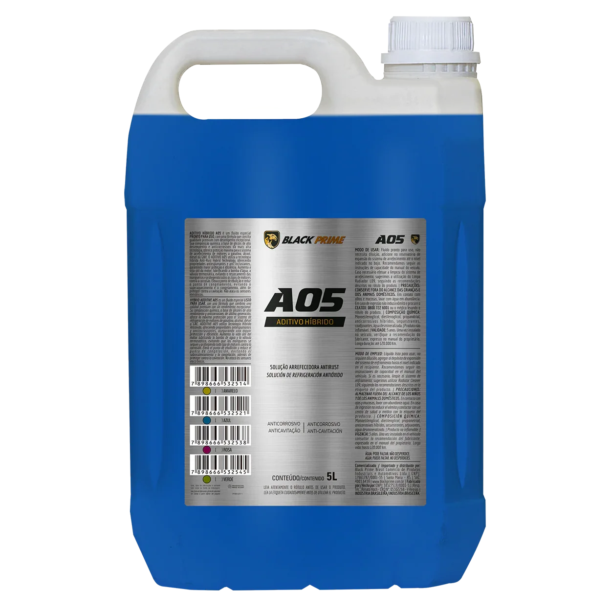 Aditivo A05 Listo para Usar Black Prime Azul 5 L