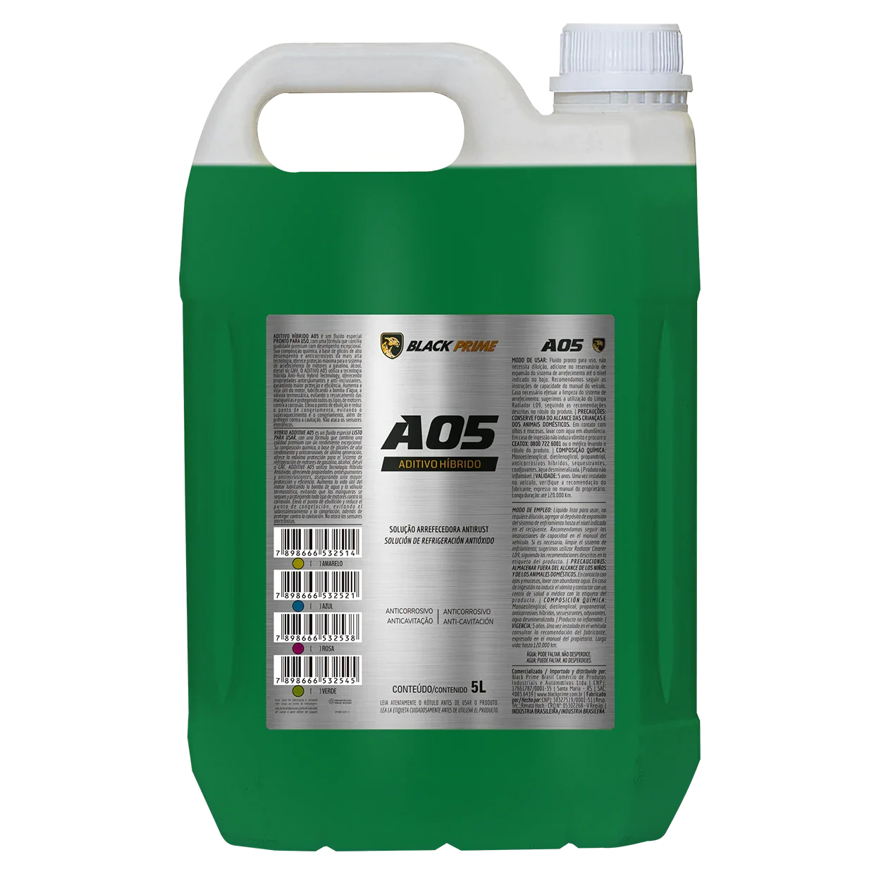 Aditivo A05 Listo para Usar Black Prime Verde 5 L