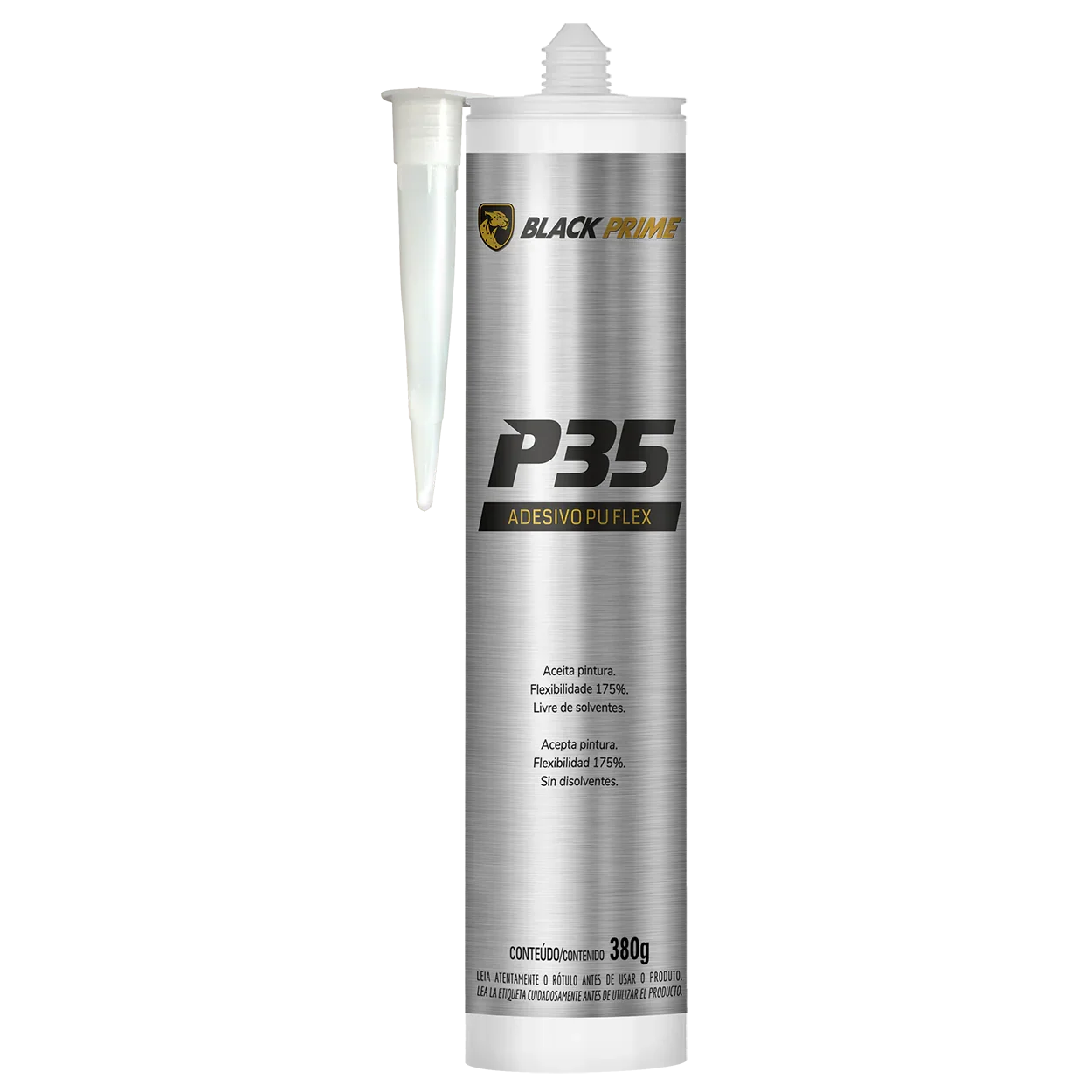 Adhesivo De PU Flex P35 Black Prime Negro 380g