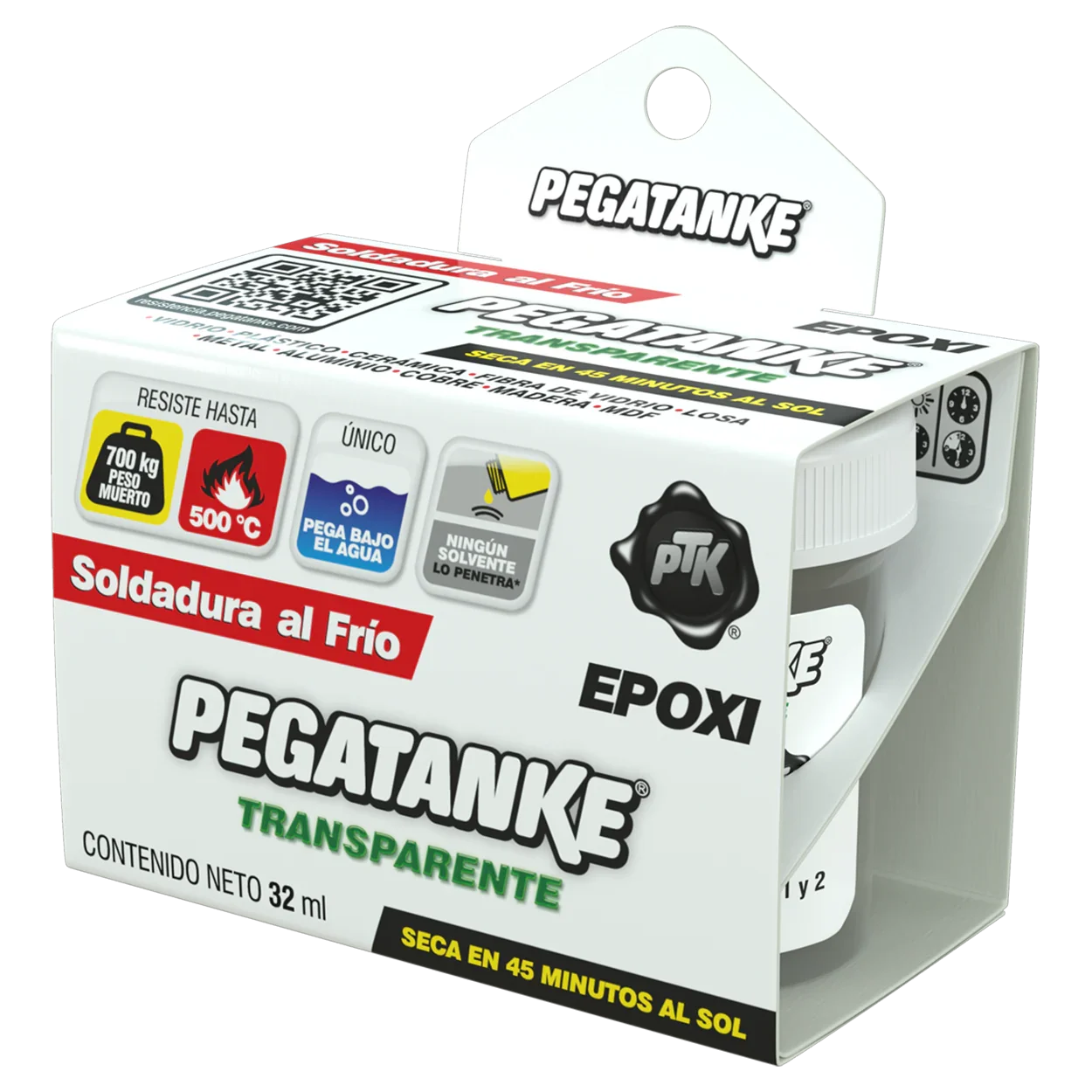 Adhesivo Epoxi Pegatanke Transparente 35,8 g
