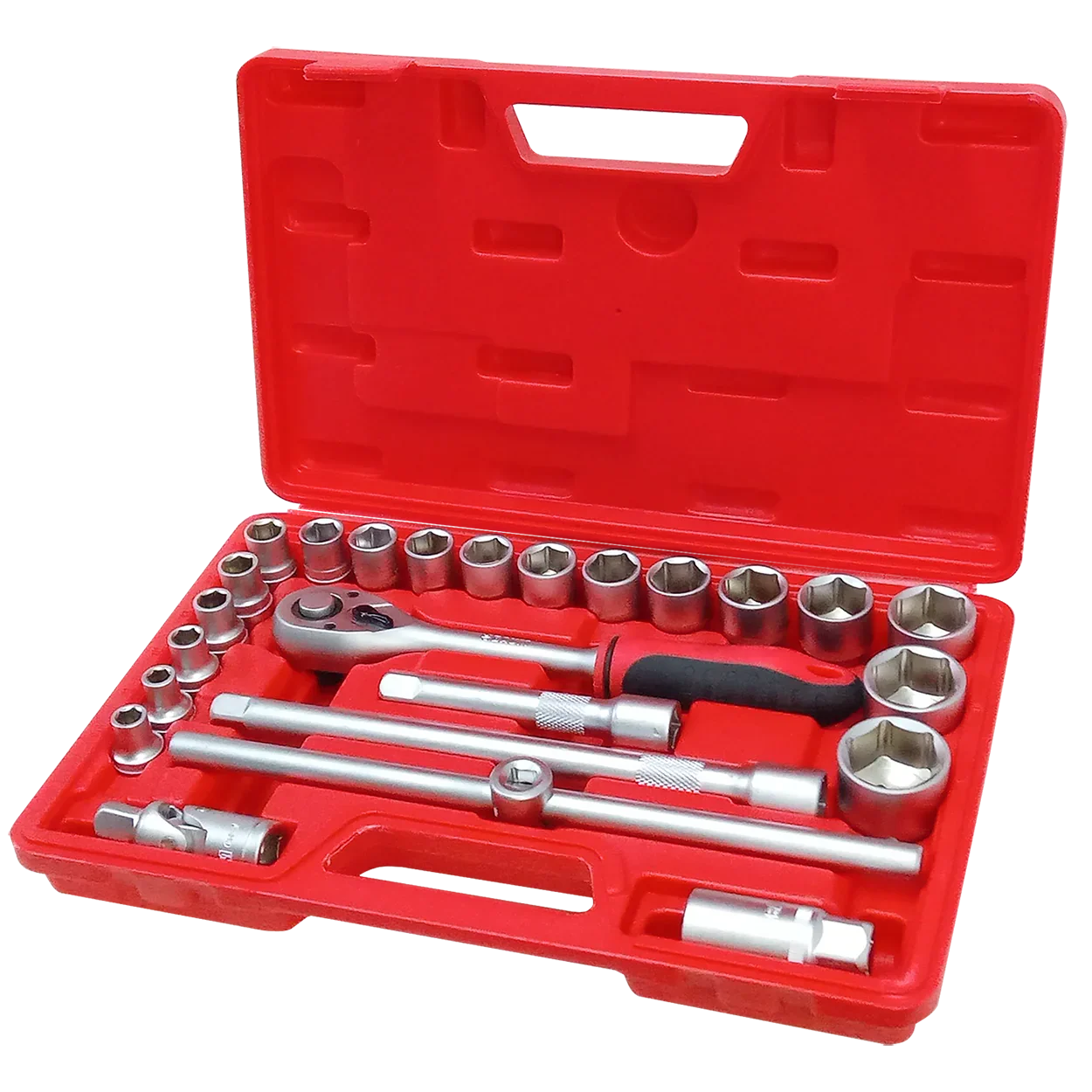 Juego de Soquetes con Catraca 1/2" Baum – 24 piezas